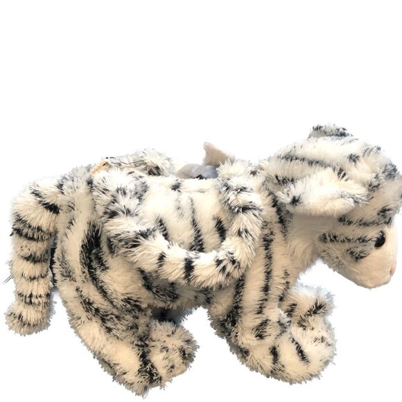 RARE BJ Toys Snow Leopard Purse Shoulder & Hand Straps Zippered Pocket 4" Deep - Picture 3 of 11